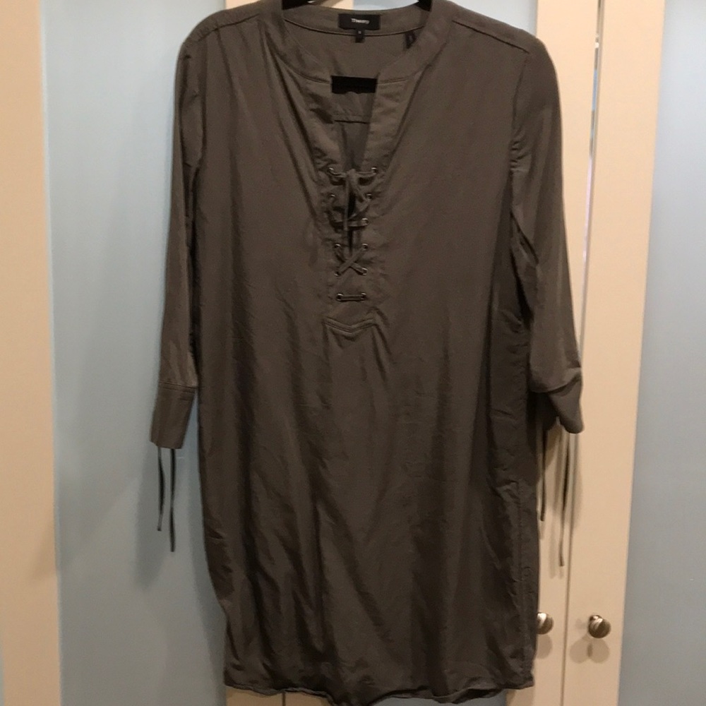 Theory dress. Olive green. Above knee. Size 8